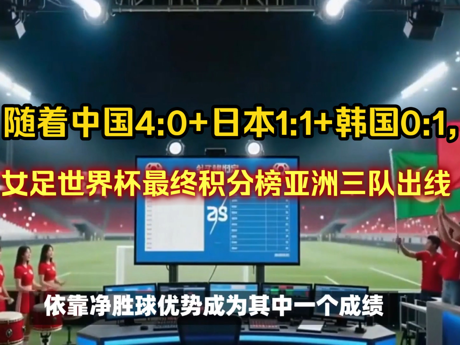亚洲女足比赛积分榜排名出炉